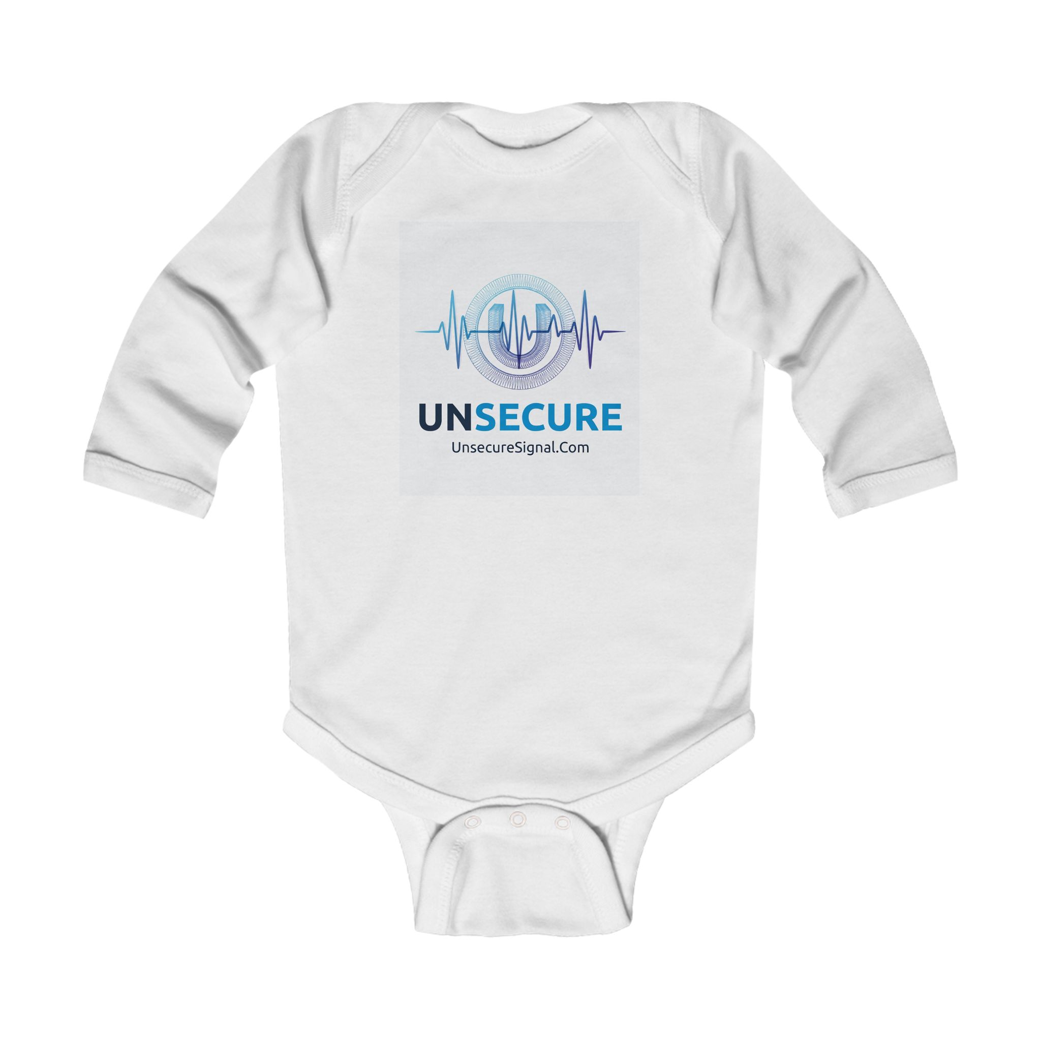 Unsecure 'Love the Noise' Infant Bodysuit — Baby Long Sleeve Onesie with Soundwave Logo