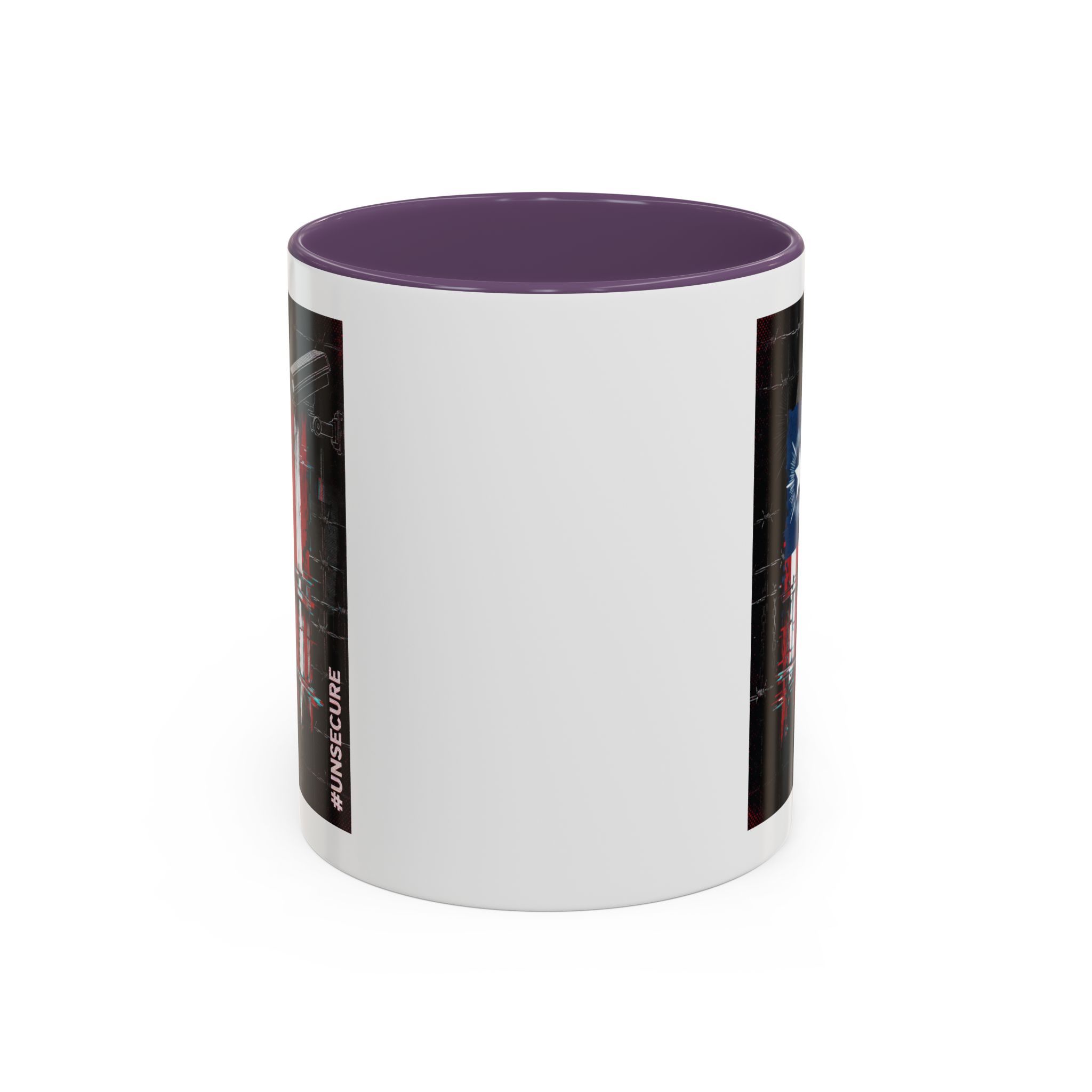 Patriotic Flag Accent Mug — American Flag on Fence Design (11/15oz) - Image 40